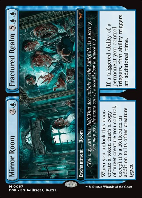 Mirror Room // Fractured Realm, carta Magic di tipo Enchantment — Room // Enchantment — Room illustrata da Helge C. Balzer