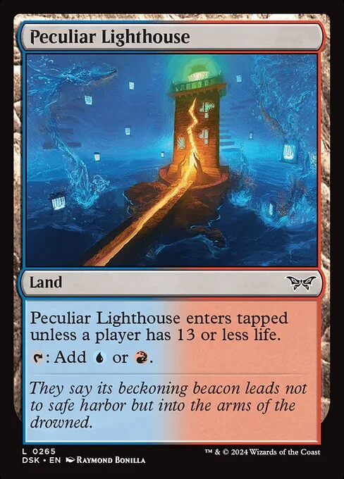 Peculiar Lighthouse, carta Magic di tipo Land illustrata da Raymond Bonilla