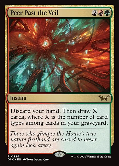 Peer Past the Veil, carta Magic di tipo Instant illustrata da Tuan Duong Chu