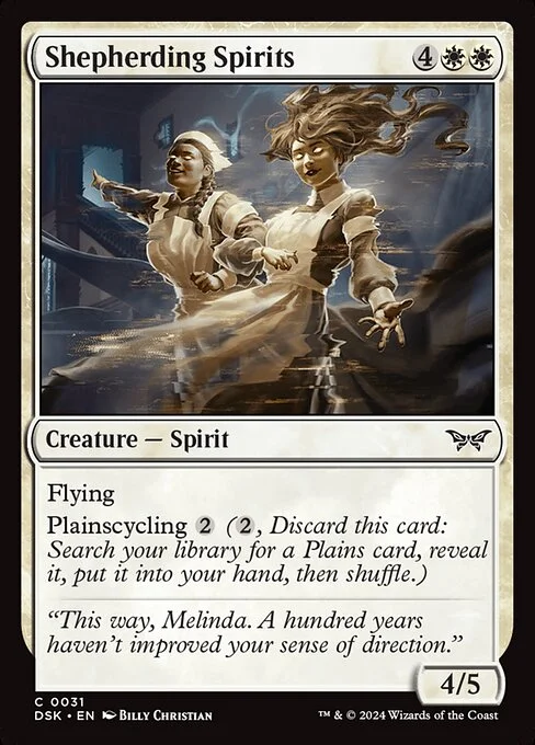 Shepherding Spirits, carta Magic di tipo Creature — Spirit illustrata da Billy Christian
