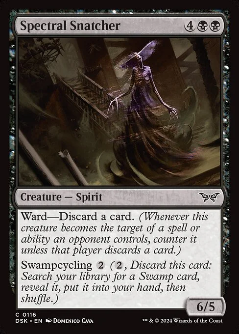 Spectral Snatcher, carta Magic di tipo Creature — Spirit illustrata da Domenico Cava