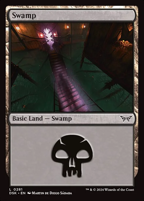 Swamp, carta Magic di tipo Basic Land — Swamp illustrata da Martin de Diego Sádaba