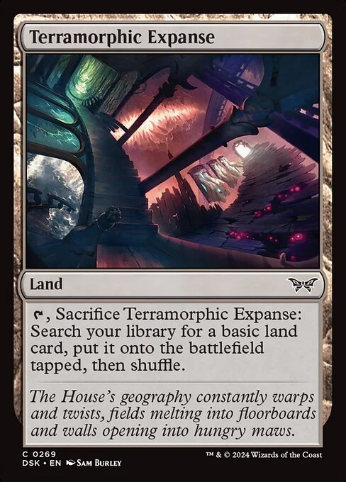 Terramorphic Expanse, carta Magic di tipo Land illustrata da Sam Burley