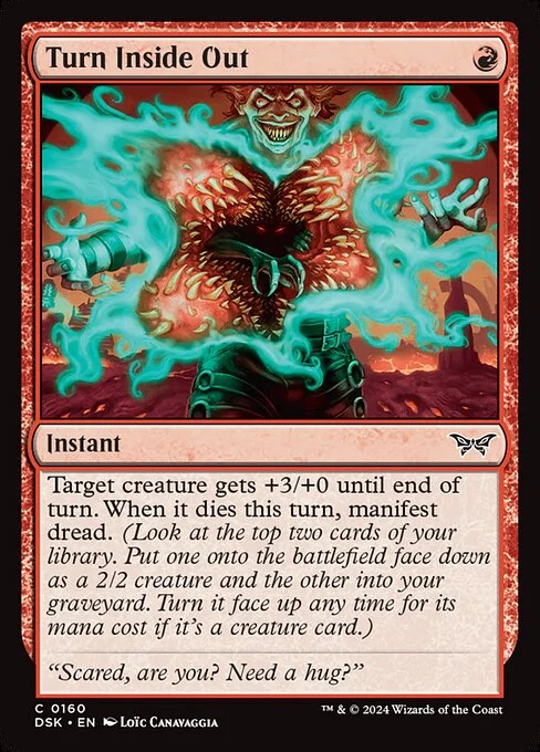 Turn Inside Out, carta Magic di tipo Instant illustrata da Loïc Canavaggia
