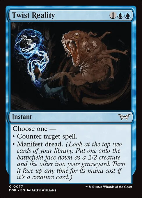 Twist Reality, carta Magic di tipo Instant illustrata da Allen Williams