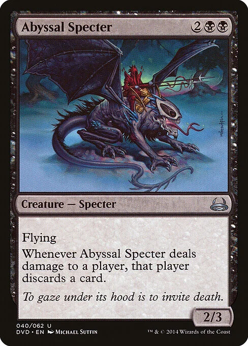 Abyssal Specter, carta Magic di tipo Creature — Specter illustrata da Michael Sutfin