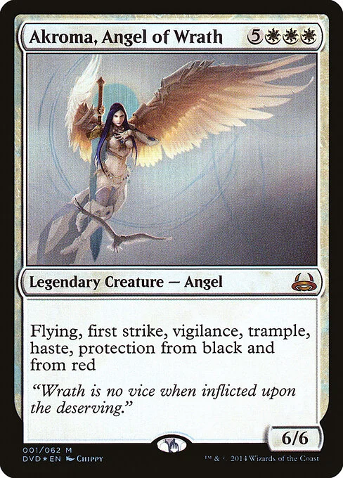 Akroma, Angel of Wrath, carta Magic di tipo Legendary Creature — Angel illustrata da Chippy