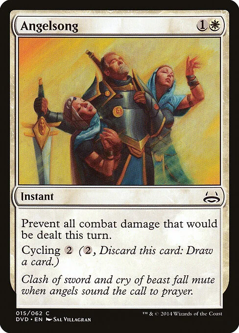 Angelsong, carta Magic di tipo Instant illustrata da Sal Villagran