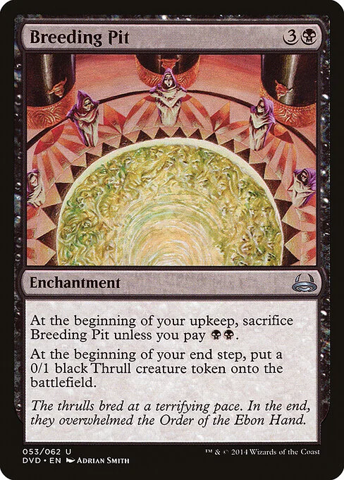 Breeding Pit, carta Magic di tipo Enchantment illustrata da Adrian Smith