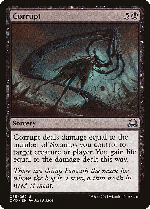 Corrupt, carta Magic di tipo Sorcery illustrata da Dave Allsop