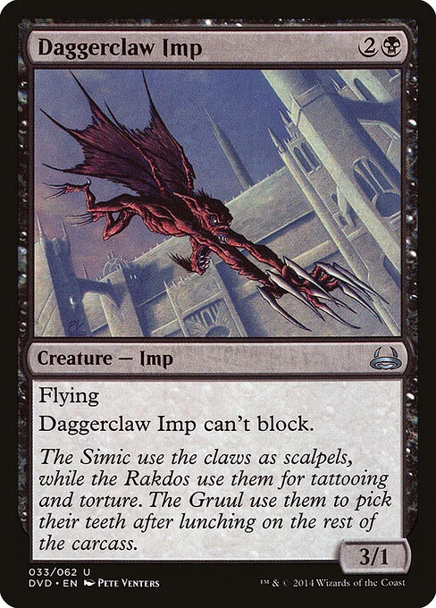 Daggerclaw Imp, carta Magic di tipo Creature — Imp illustrata da Pete Venters