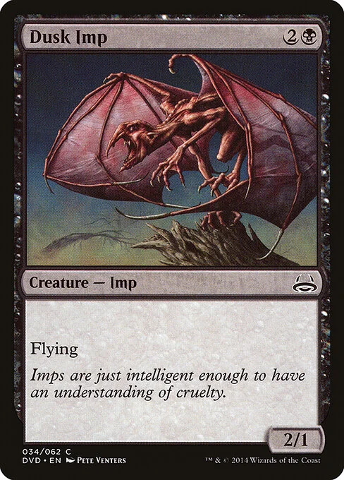 Dusk Imp, carta Magic di tipo Creature — Imp illustrata da Pete Venters