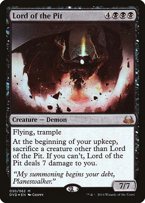 Lord of the Pit, carta Magic di tipo Creature — Demon illustrata da Chippy