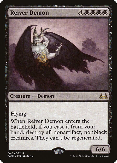 Reiver Demon, carta Magic di tipo Creature — Demon illustrata da Brom