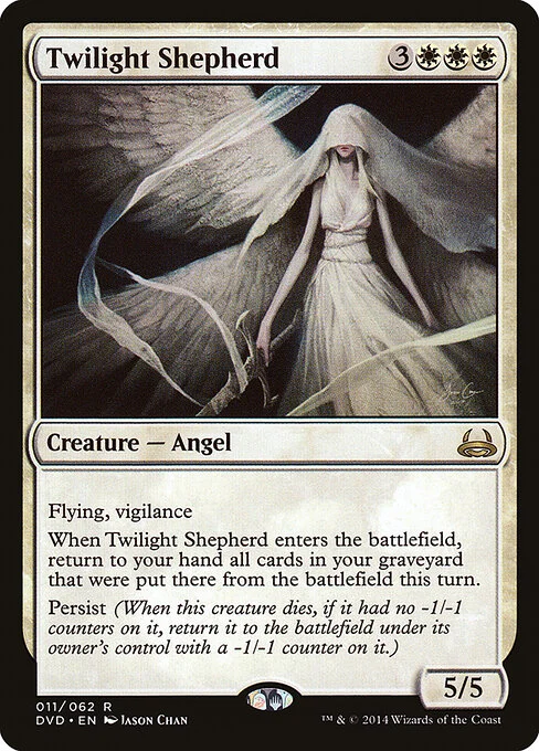 Twilight Shepherd, carta Magic di tipo Creature — Angel illustrata da Jason Chan