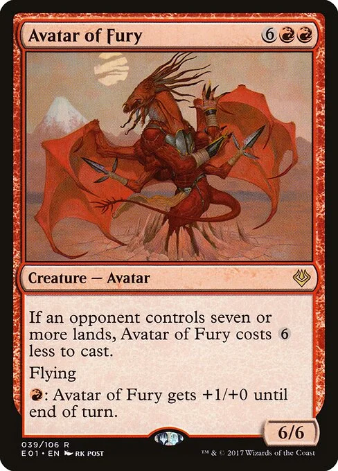 Avatar of Fury, carta Magic di tipo Creature — Avatar illustrata da rk post