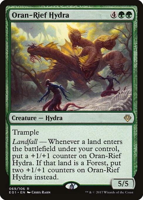 Oran-Rief Hydra, carta Magic di tipo Creature — Hydra illustrata da Chris Rahn