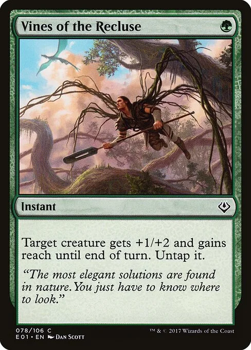 Vines of the Recluse, carta Magic di tipo Instant illustrata da Dan Murayama Scott