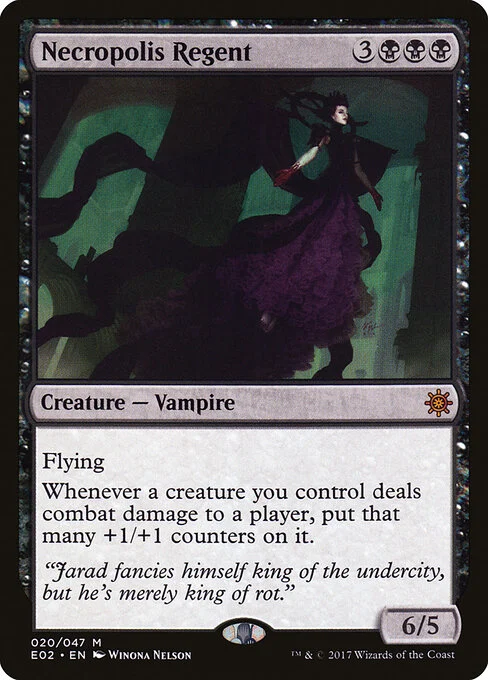 Necropolis Regent, carta Magic di tipo Creature — Vampire illustrata da Winona Nelson