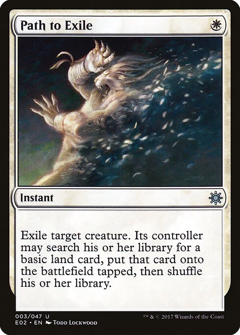 Path to Exile, carta Magic di tipo Instant illustrata da Todd Lockwood