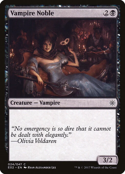 Vampire Noble, carta Magic di tipo Creature — Vampire Noble illustrata da Ryan Alexander Lee