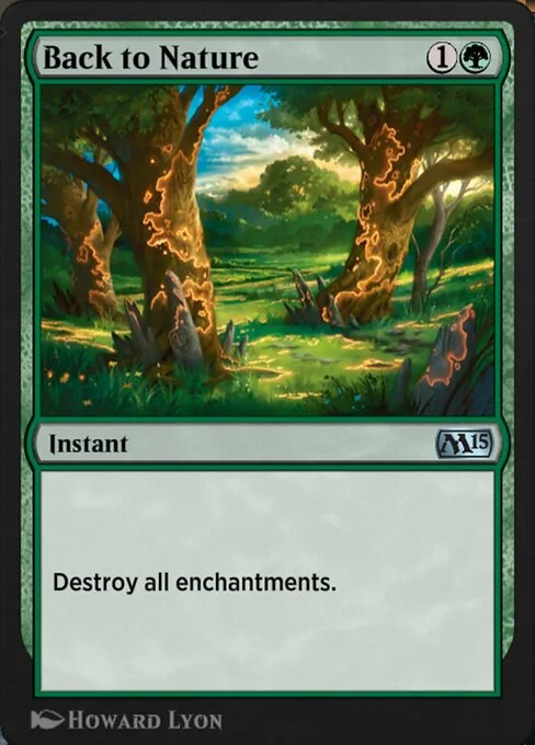 Back to Nature, carta Magic di tipo Instant illustrata da Howard Lyon