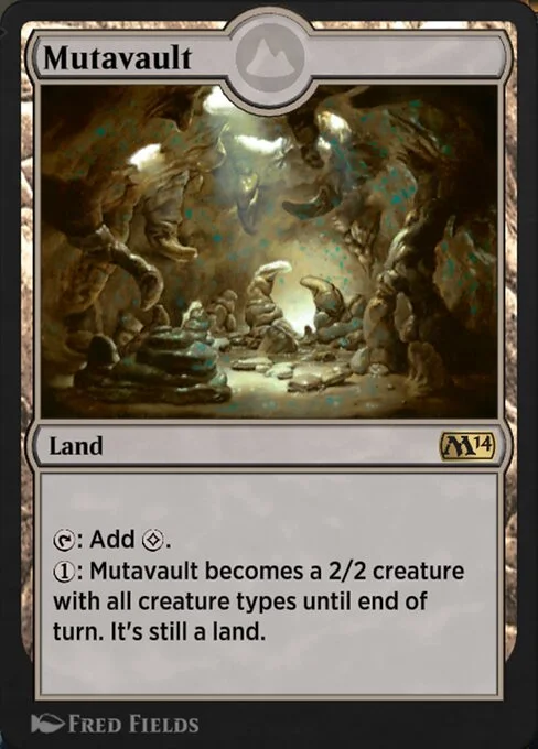 Mutavault, carta Magic di tipo Land illustrata da Fred Fields