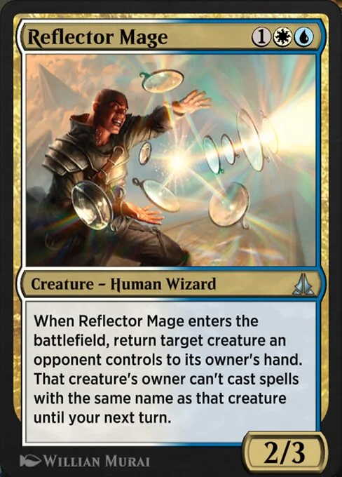 Reflector Mage, carta Magic di tipo Creature — Human Wizard illustrata da Willian Murai