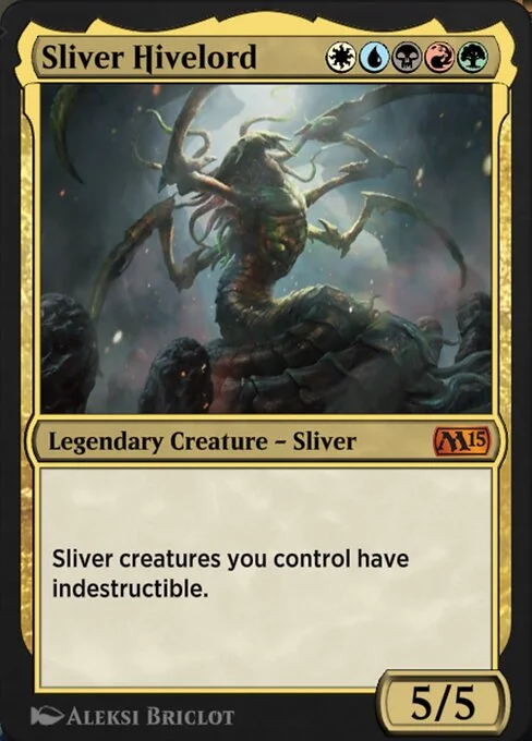 Sliver Hivelord, carta Magic di tipo Legendary Creature — Sliver illustrata da Aleksi Briclot
