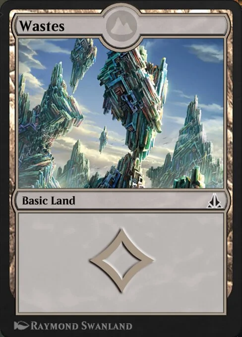 Wastes, carta Magic di tipo Basic Land illustrata da Raymond Swanland