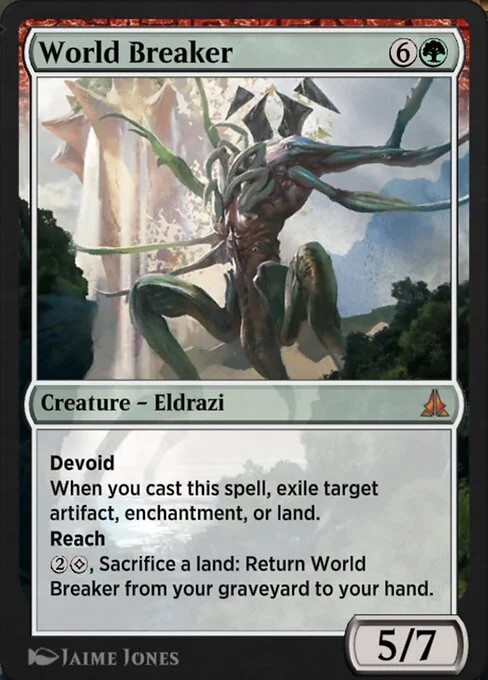 World Breaker, carta Magic di tipo Creature — Eldrazi illustrata da Jaime Jones