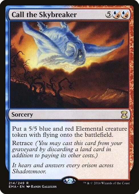 Call the Skybreaker, carta Magic di tipo Sorcery illustrata da Randy Gallegos