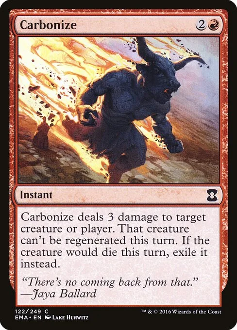 Carbonize, carta Magic di tipo Instant illustrata da Lake Hurwitz