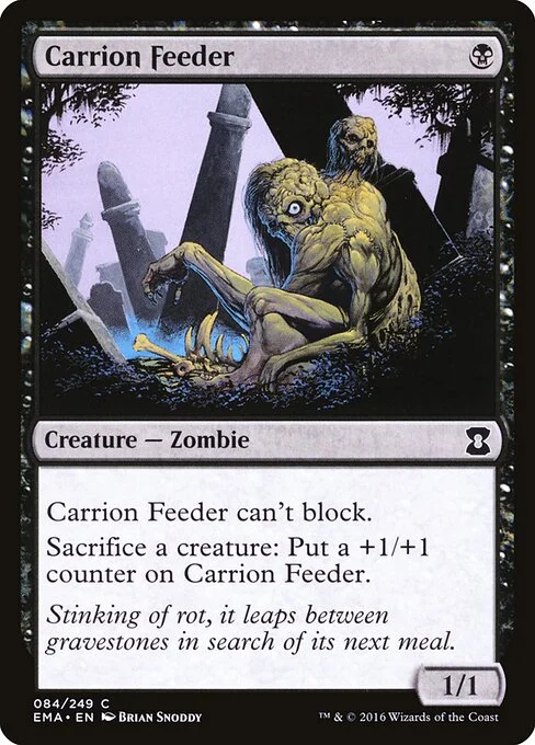 Carrion Feeder, carta Magic di tipo Creature — Zombie illustrata da Brian Snõddy