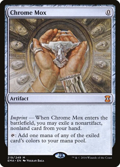 Chrome Mox, carta Magic di tipo Artifact illustrata da Volkan Baǵa