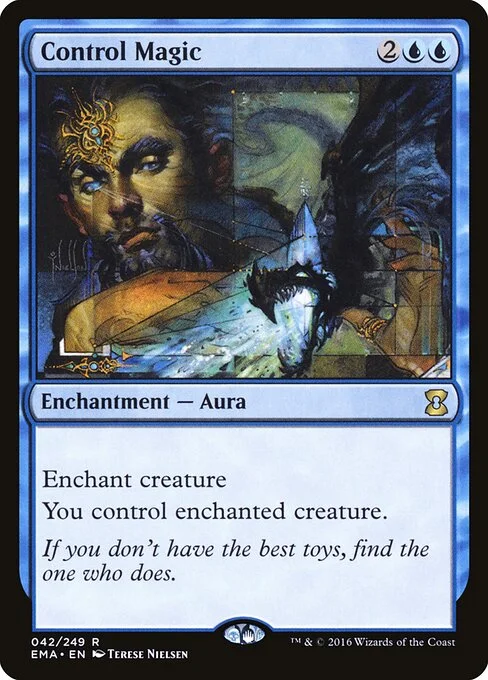Control Magic, carta Magic di tipo Enchantment — Aura illustrata da Terese Nielsen