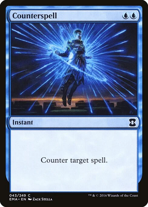 Counterspell, carta Magic di tipo Instant illustrata da Zack Stella