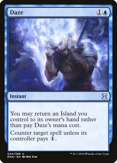 Daze, carta Magic di tipo Instant illustrata da Min Yum
