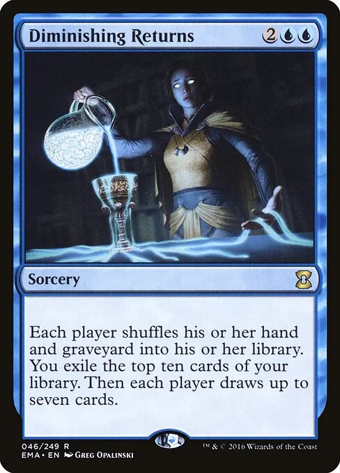 Diminishing Returns, carta Magic di tipo Sorcery illustrata da Greg Opalinski