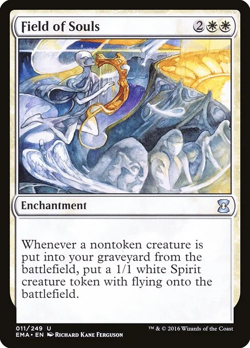 Field of Souls, carta Magic di tipo Enchantment illustrata da Richard Kane Ferguson