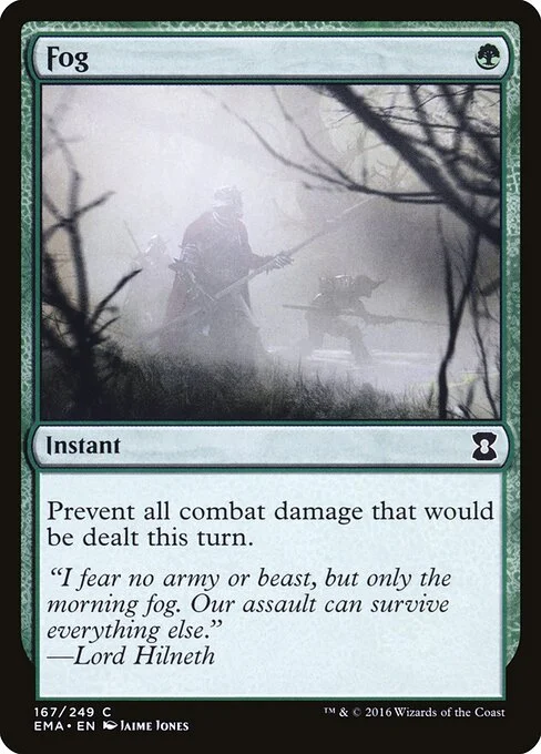 Fog, carta Magic di tipo Instant illustrata da Jaime Jones