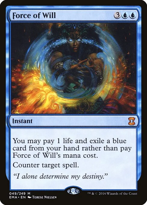 Force of Will, carta Magic di tipo Instant illustrata da Terese Nielsen