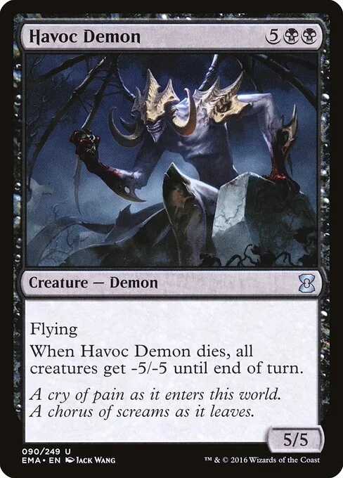 Havoc Demon, carta Magic di tipo Creature — Demon illustrata da Jack Wang