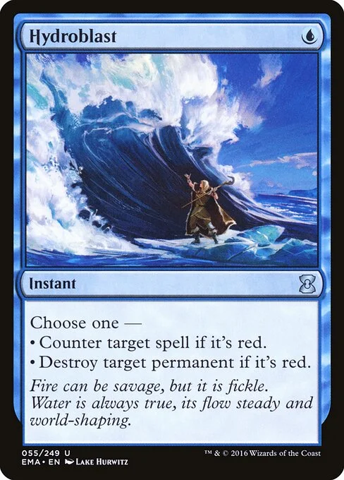 Hydroblast, carta Magic di tipo Instant illustrata da Lake Hurwitz