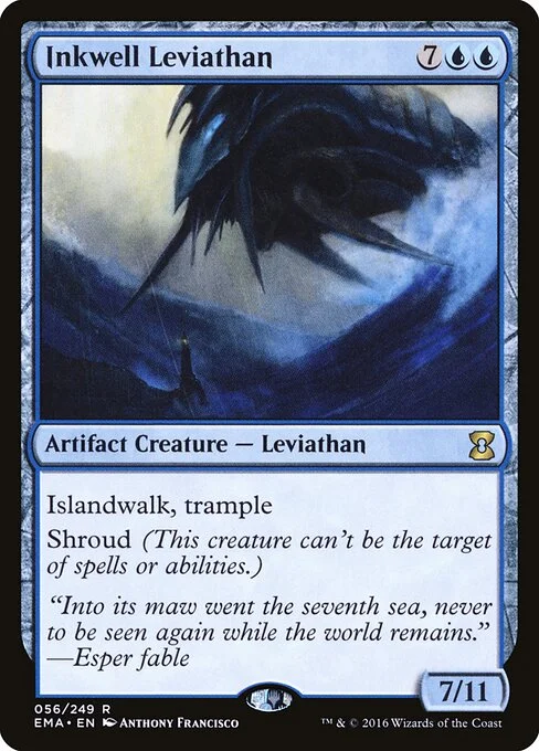 Inkwell Leviathan, carta Magic di tipo Artifact Creature — Leviathan illustrata da Anthony Francisco
