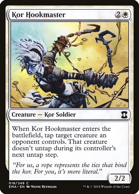Kor Hookmaster, carta Magic di tipo Creature — Kor Soldier illustrata da Wayne Reynolds