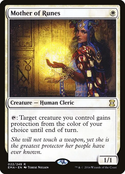 Mother of Runes, carta Magic di tipo Creature — Human Cleric illustrata da Terese Nielsen