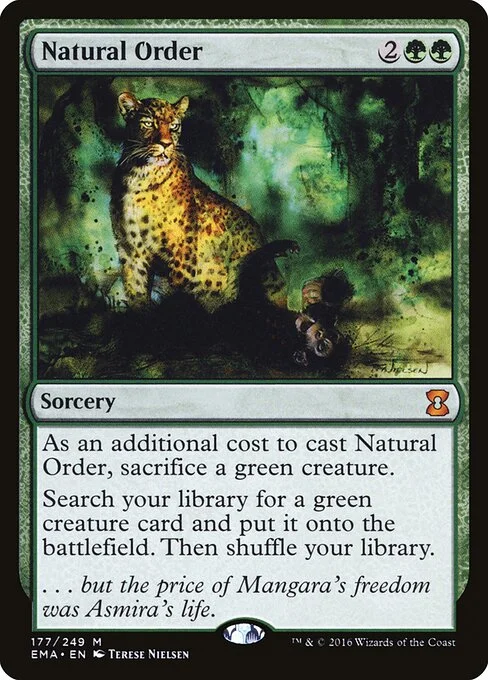 Natural Order, carta Magic di tipo Sorcery illustrata da Terese Nielsen
