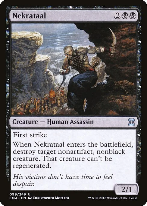 Nekrataal, carta Magic di tipo Creature — Human Assassin illustrata da Christopher Moeller