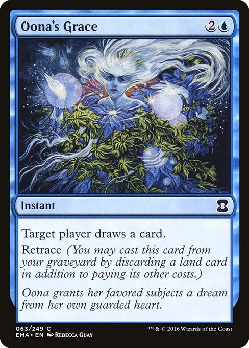 Oona's Grace, carta Magic di tipo Instant illustrata da Rebecca Guay